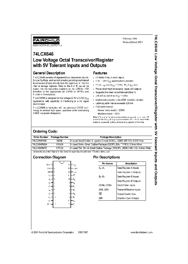 74LCX646WM_1202535.PDF Datasheet