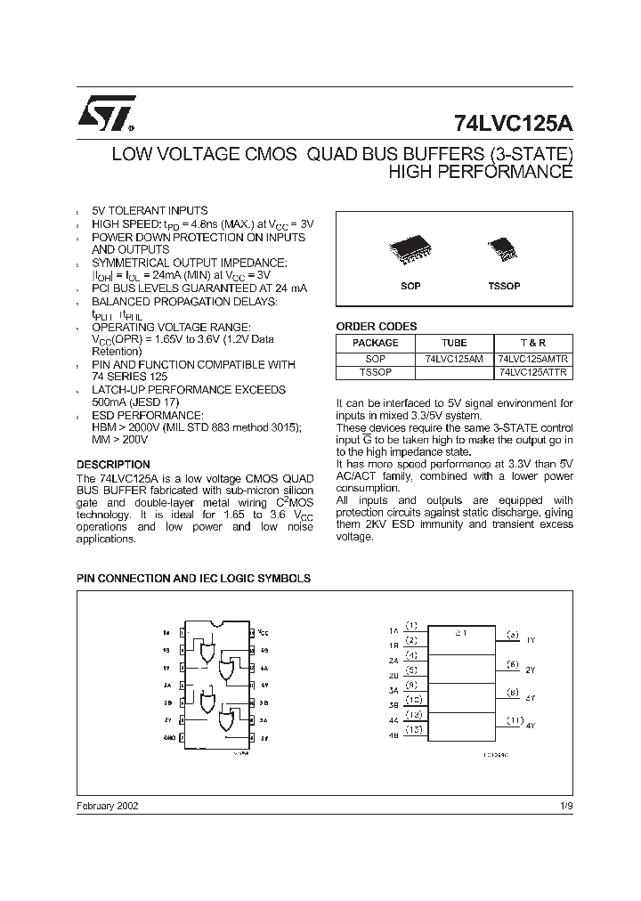 74LVC125ATTR_1202629.PDF Datasheet