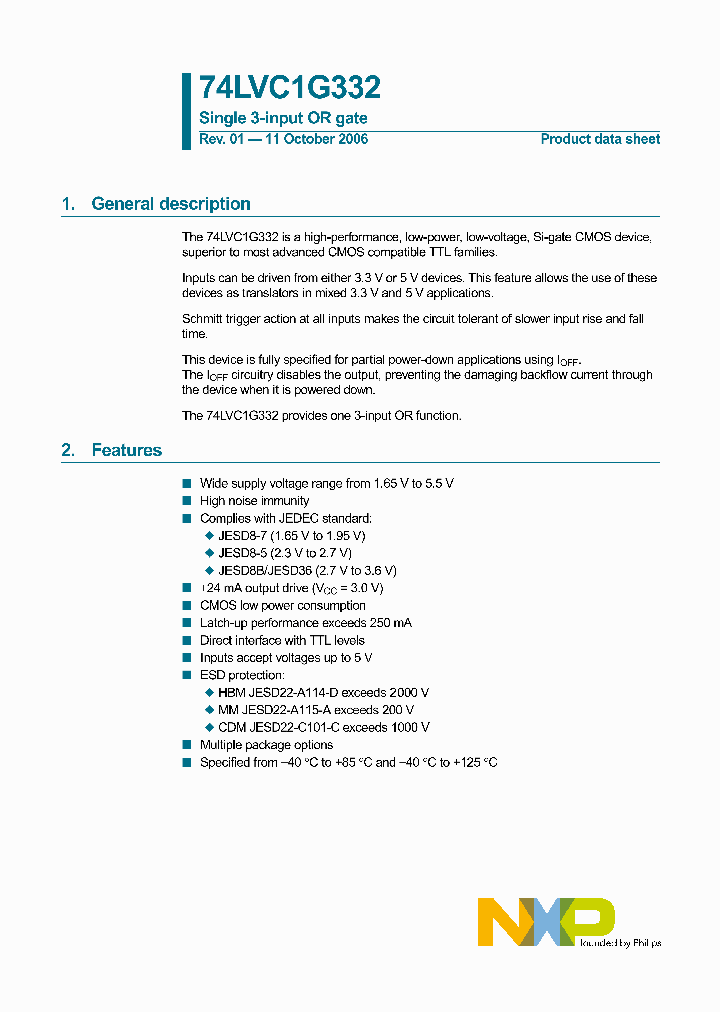 74LVC1G332GF_1112282.PDF Datasheet