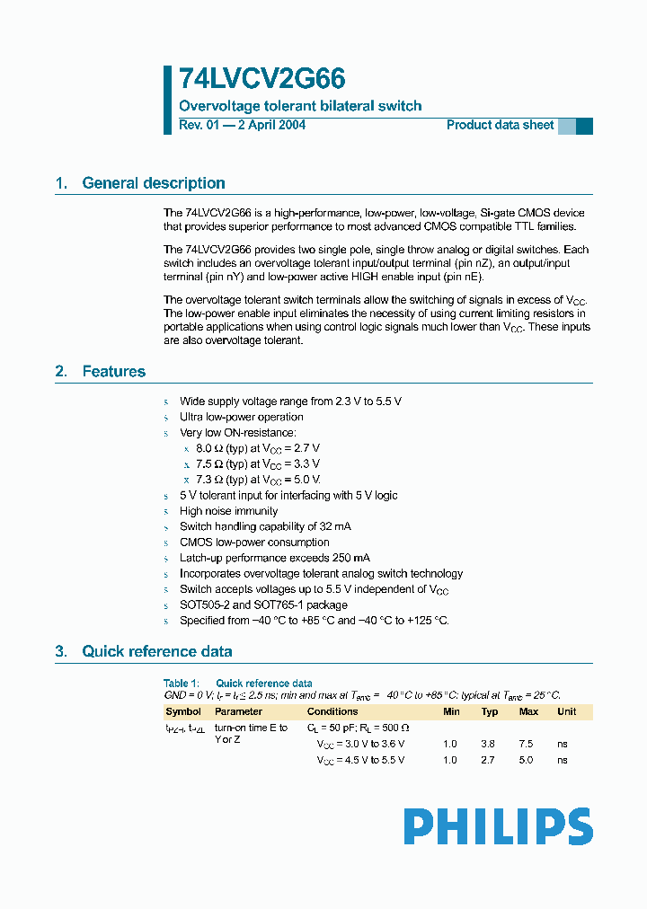 74LVCV2G66DP_1202734.PDF Datasheet