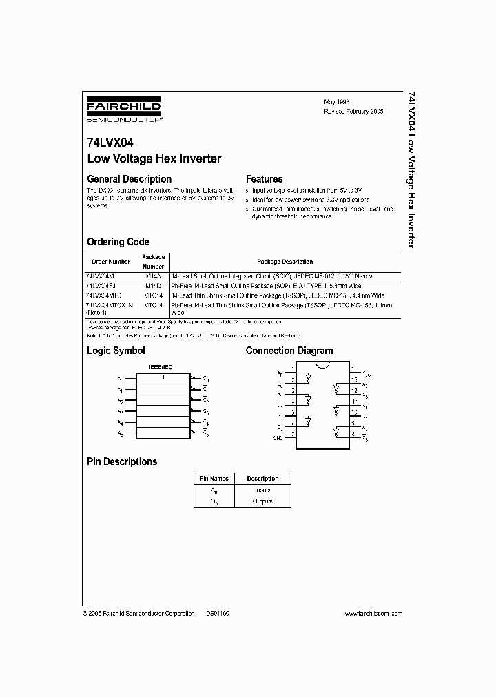 74LVX04SJ_1202884.PDF Datasheet