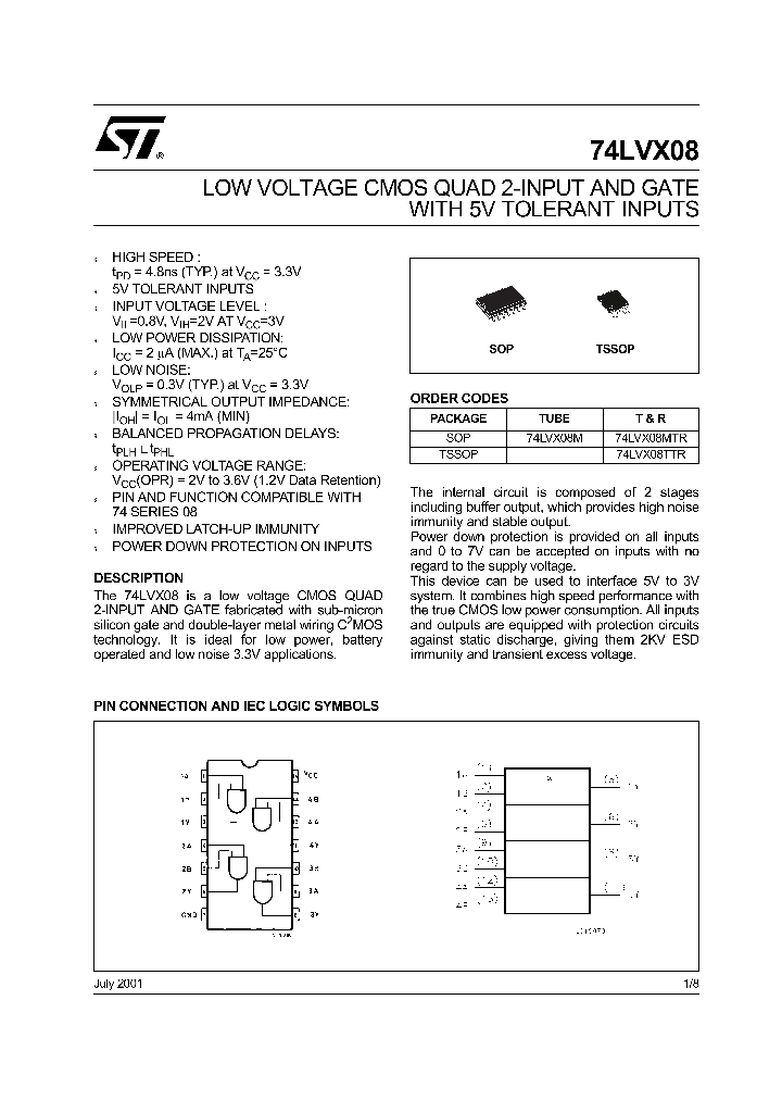 74LVX08TTR_1202888.PDF Datasheet