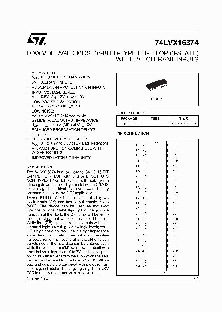74LVX16374_1139227.PDF Datasheet