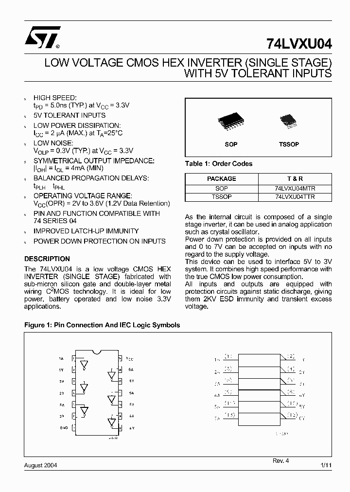 74LVXU04TTR_1202942.PDF Datasheet