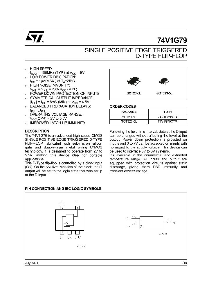74V1G79STR_1202976.PDF Datasheet