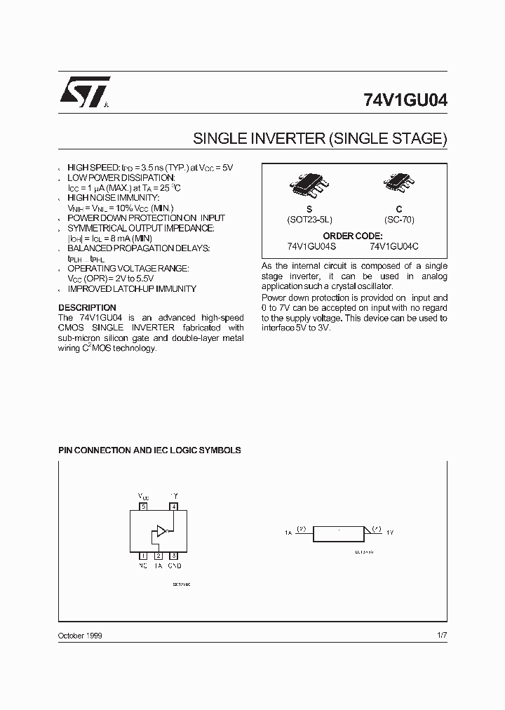 74V1GU04S_1202979.PDF Datasheet
