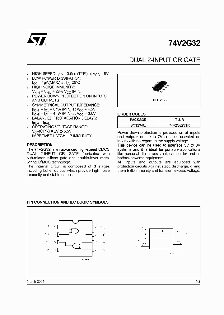 74V2G32STR_1203006.PDF Datasheet