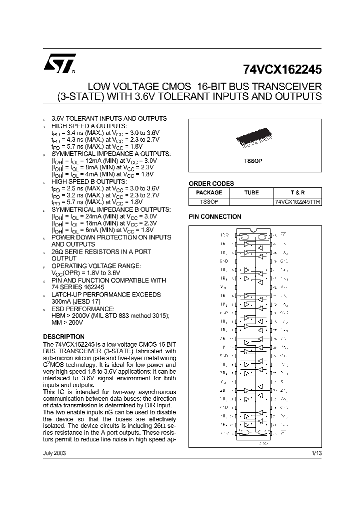 74VCX162245TTR_1203032.PDF Datasheet