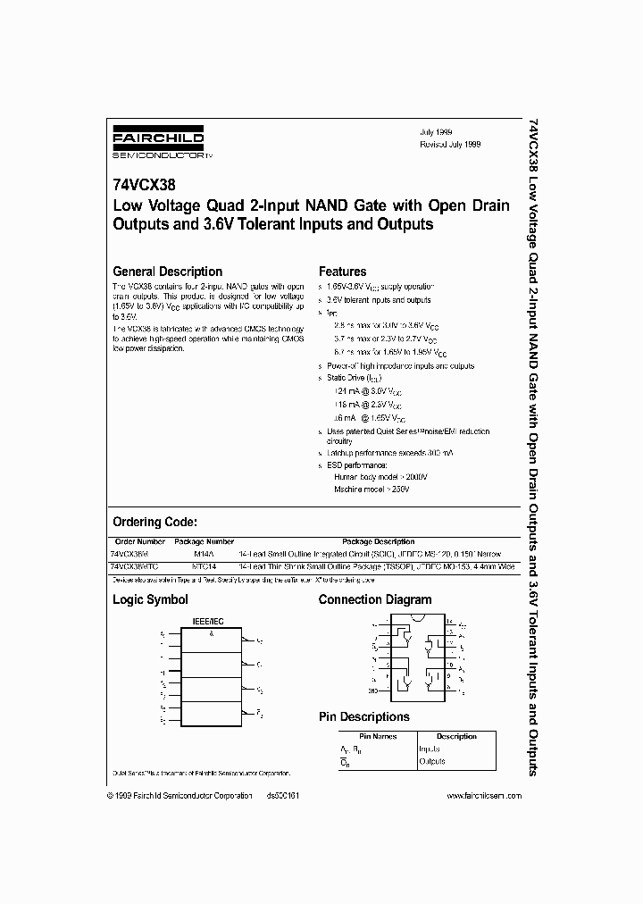 74VCX38_1116483.PDF Datasheet
