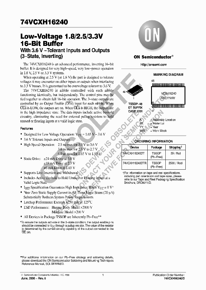 74VCXH16240DT_1107542.PDF Datasheet