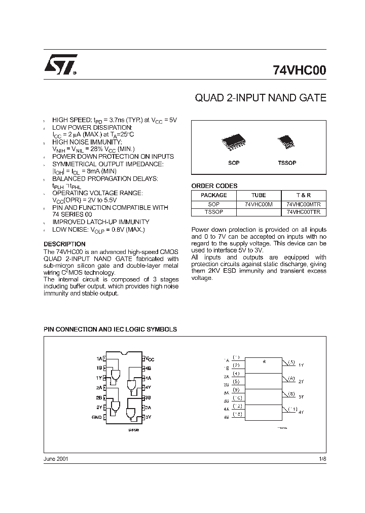 74VHC00TTR_1203120.PDF Datasheet