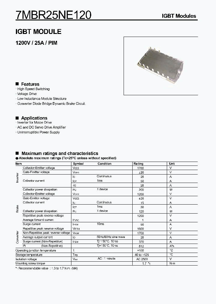 7MBR25NE120_1203475.PDF Datasheet