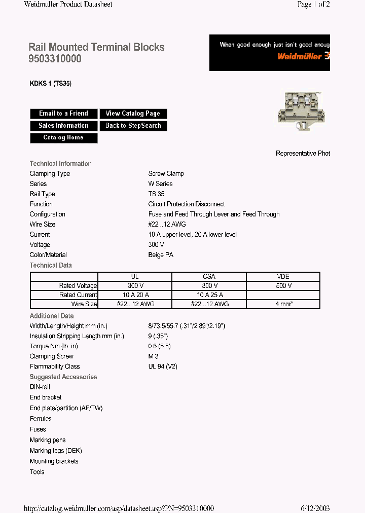 9503310000_1204229.PDF Datasheet