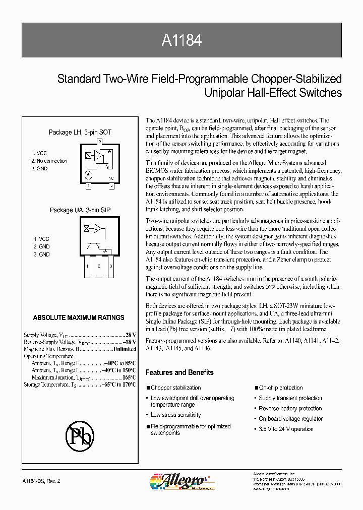 A1184EUA-T_1121660.PDF Datasheet