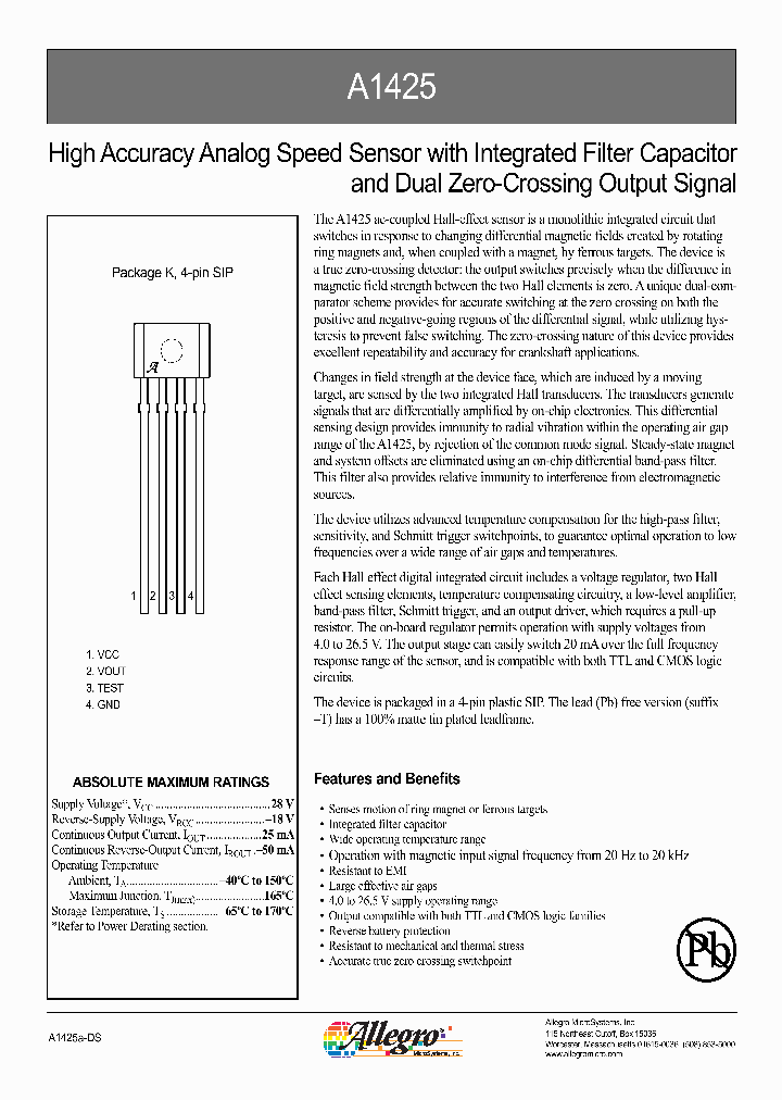 A1425LK-T_1121263.PDF Datasheet
