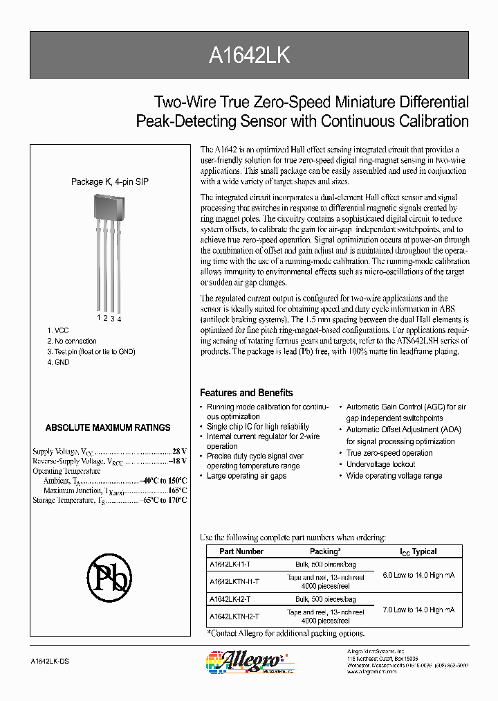 A1642LK_1121823.PDF Datasheet