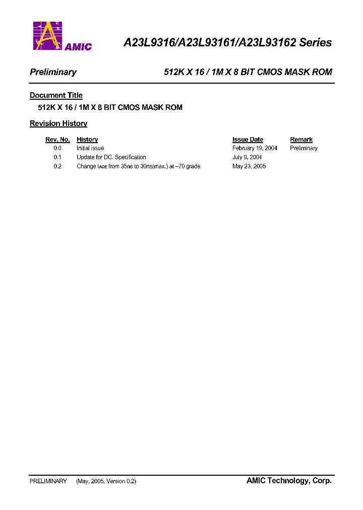 A23L9316V-70_1204363.PDF Datasheet