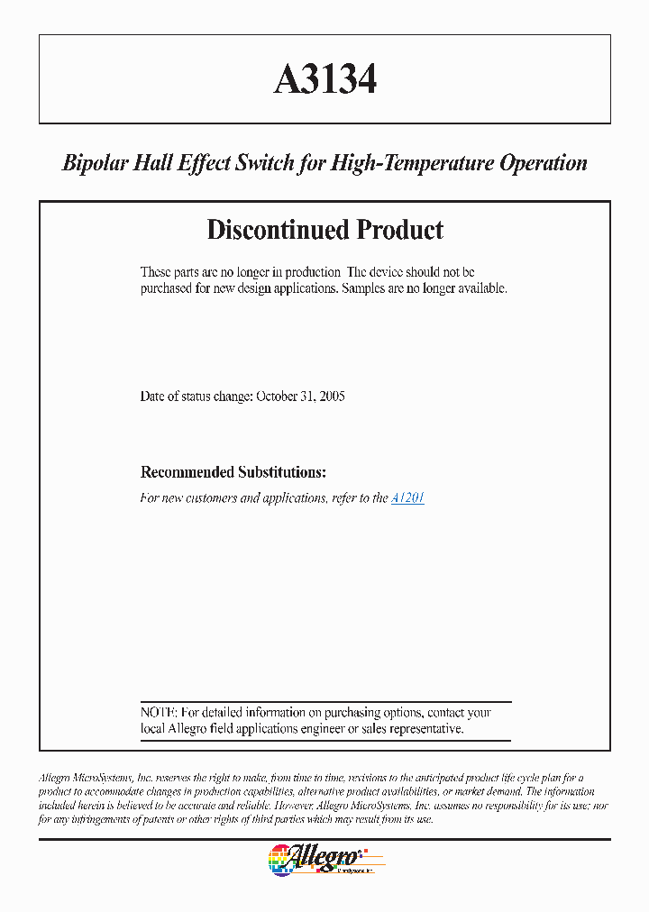 A3134ELT_1204440.PDF Datasheet