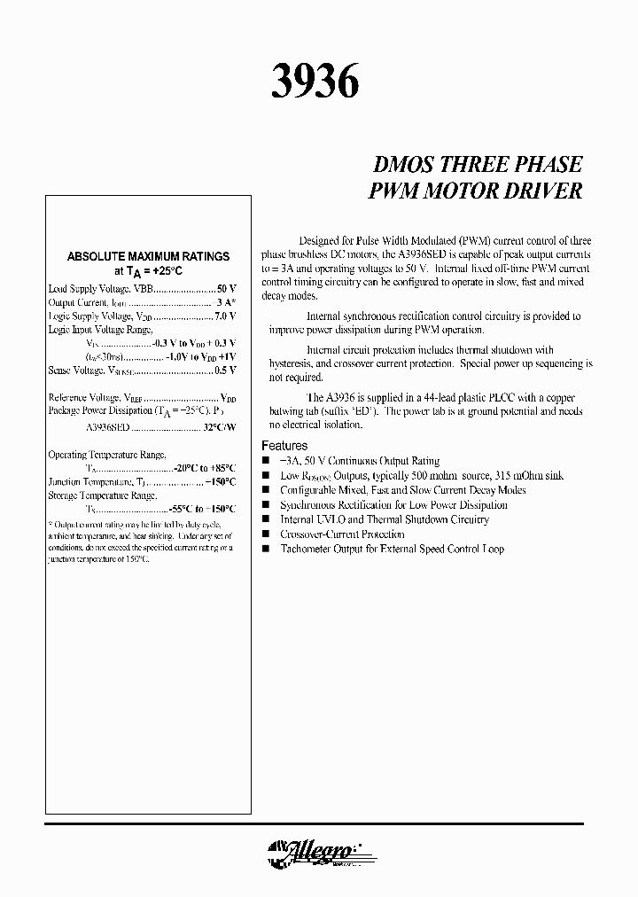 A3936SED_1088135.PDF Datasheet