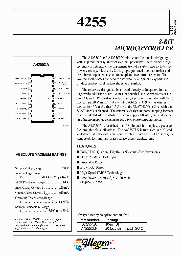 A4255CLN_1204567.PDF Datasheet