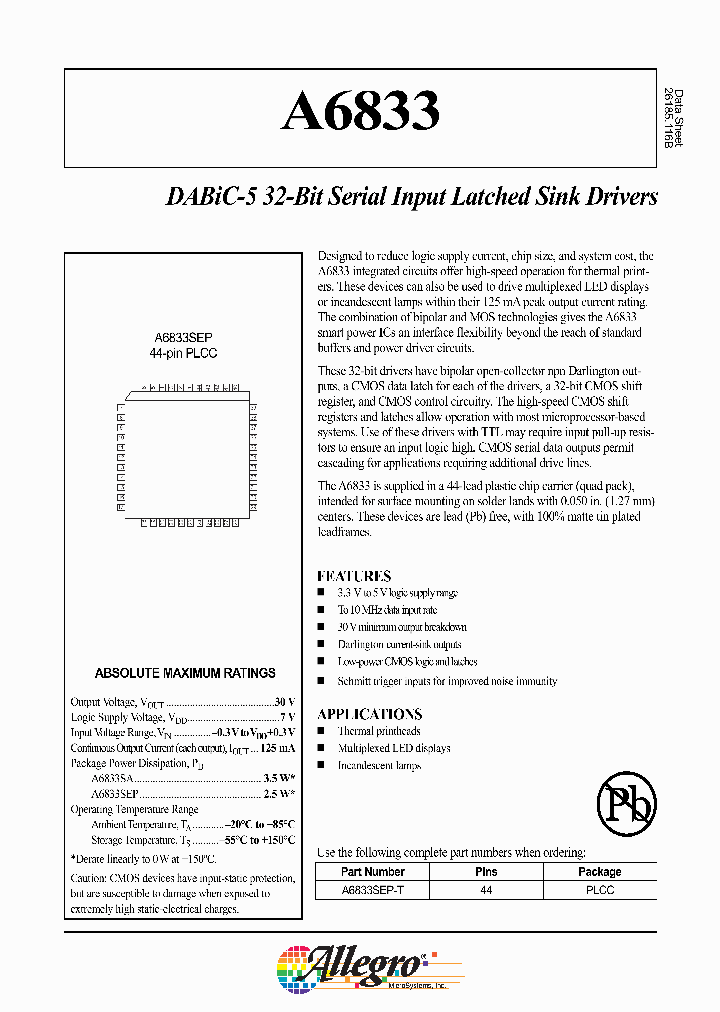 A6833SEP-T_1204731.PDF Datasheet