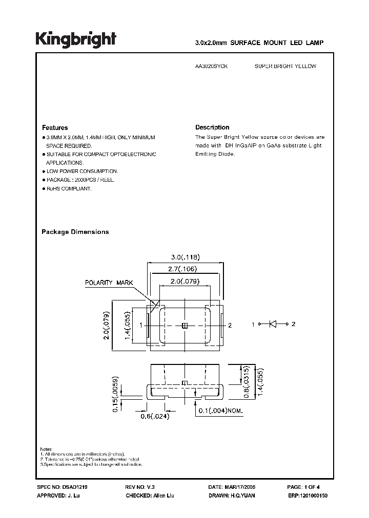 AA3020SYCK_1204935.PDF Datasheet