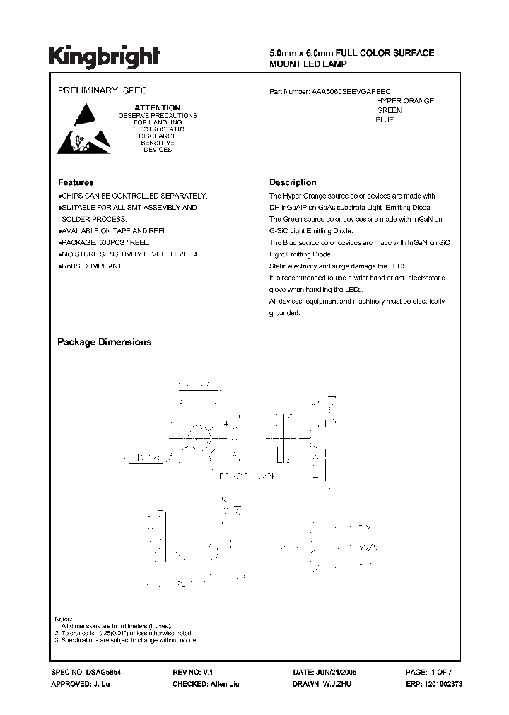 AAA5060SEEVGAPBEC_1205014.PDF Datasheet