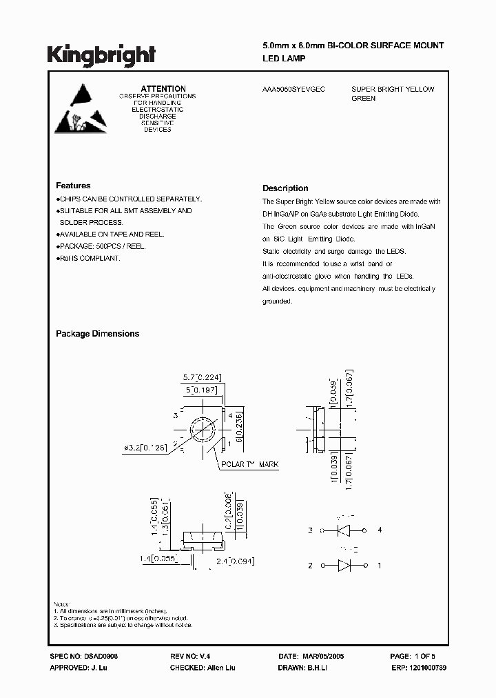 AAA5060SYEVGEC_1205017.PDF Datasheet