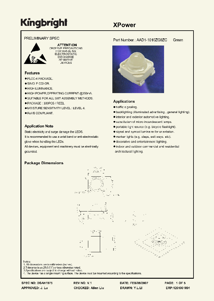 AAD1-1010ZG9ZC_1205025.PDF Datasheet