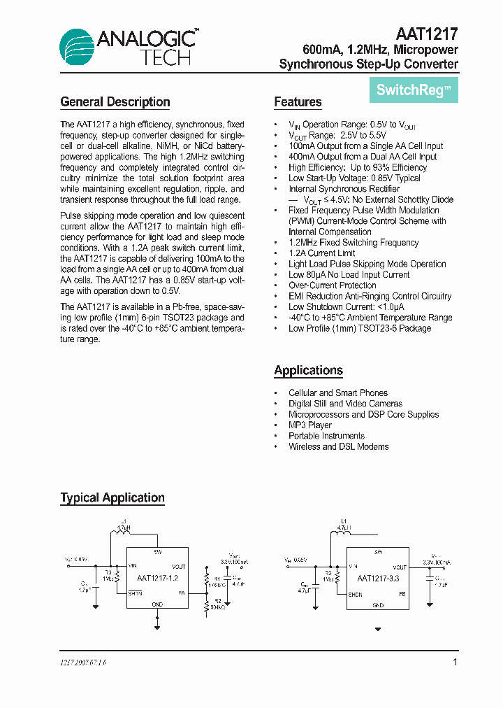AAT1217ICA-50-T1_1205063.PDF Datasheet