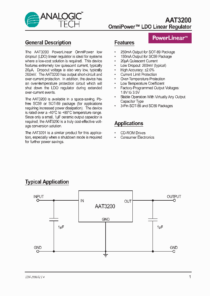 AAT3200IGY-23-T1_1119650.PDF Datasheet