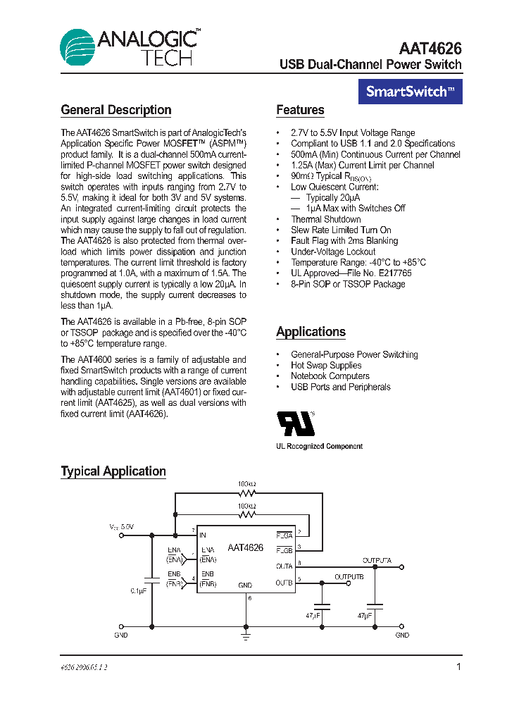 AAT4626IHS-1-T1_1119526.PDF Datasheet
