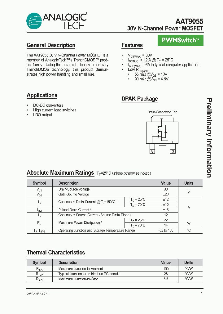 AAT9055INY-T1_1205223.PDF Datasheet