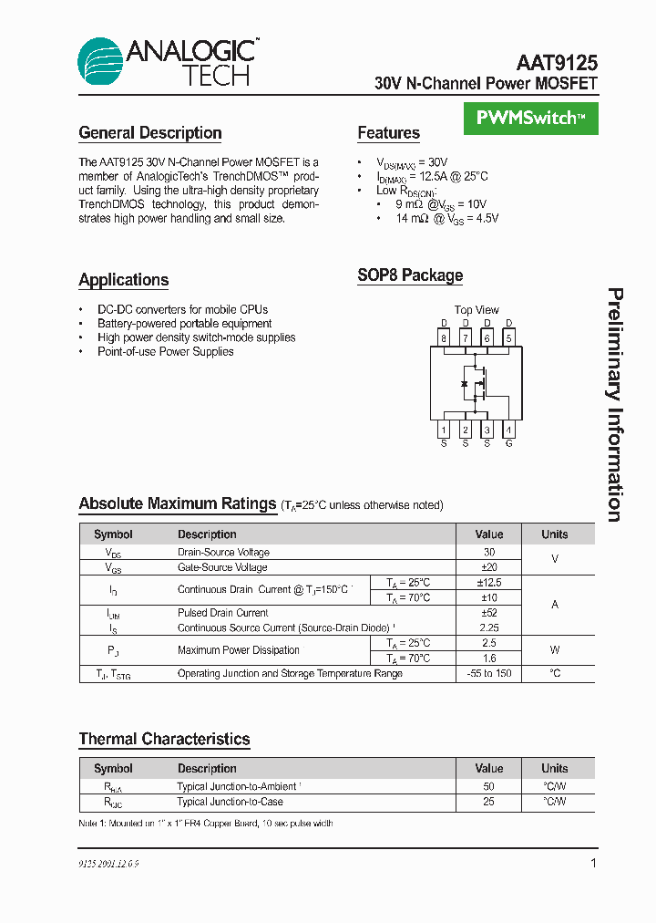 AAT9125IAS-T1_1205227.PDF Datasheet