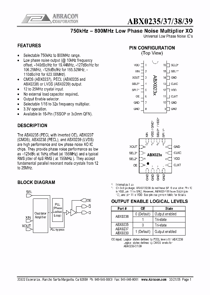 ABX0239QC_1205326.PDF Datasheet