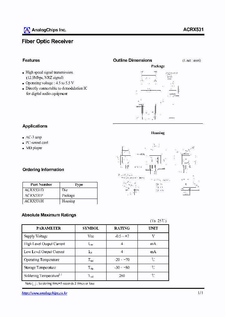 ACRX531P_1205519.PDF Datasheet