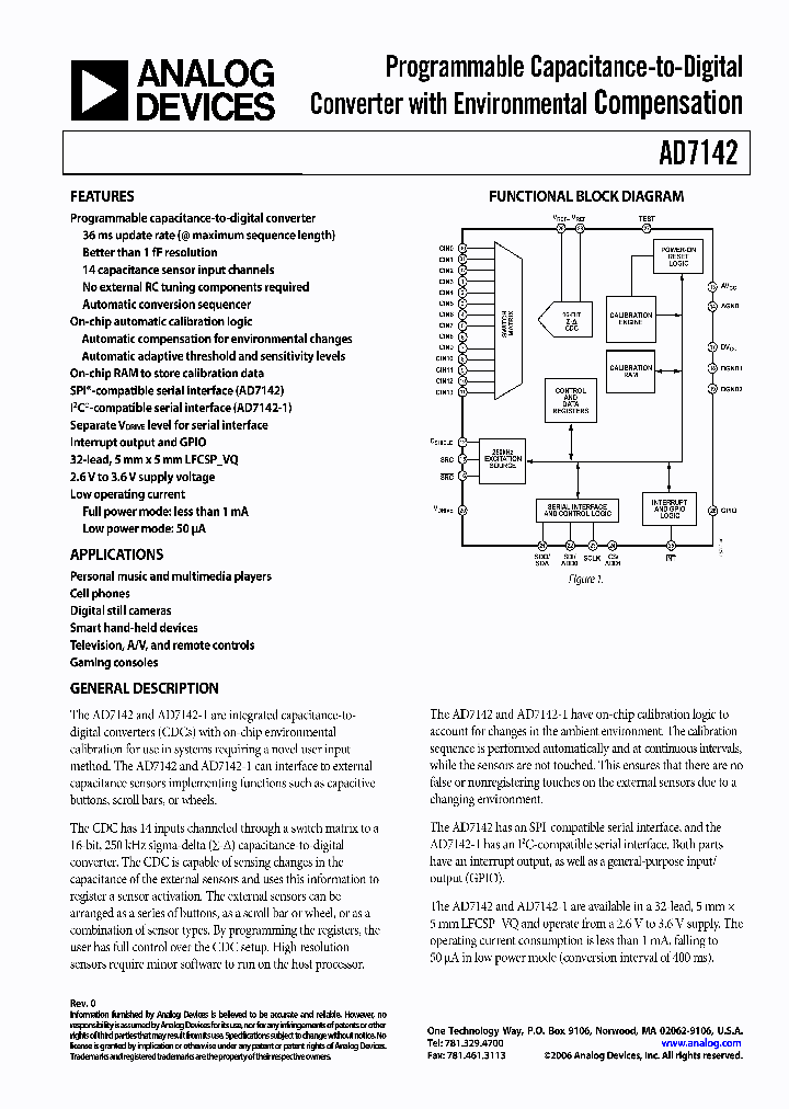 AD7142_1206135.PDF Datasheet