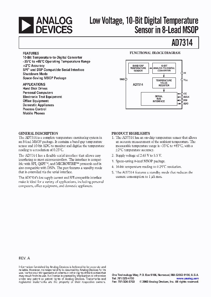 AD7314ARM-REEL_1121329.PDF Datasheet