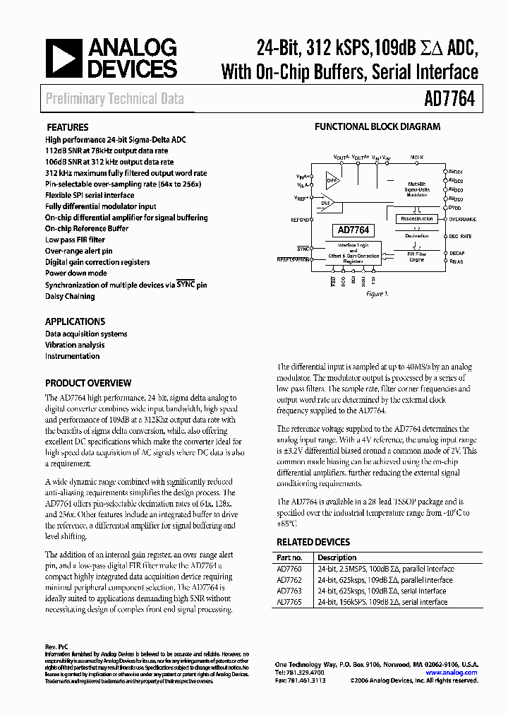 AD7764BRUZ_1206276.PDF Datasheet