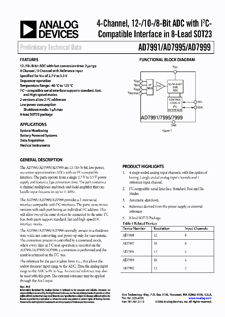 AD7995_1112209.PDF Datasheet