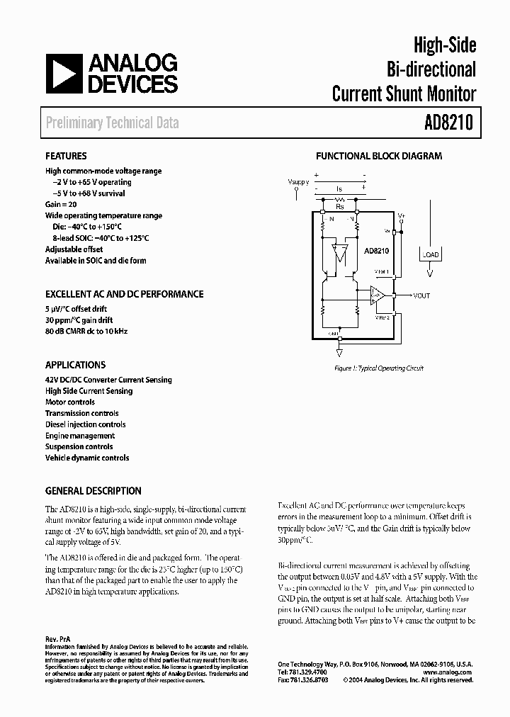 AD8210_1206475.PDF Datasheet