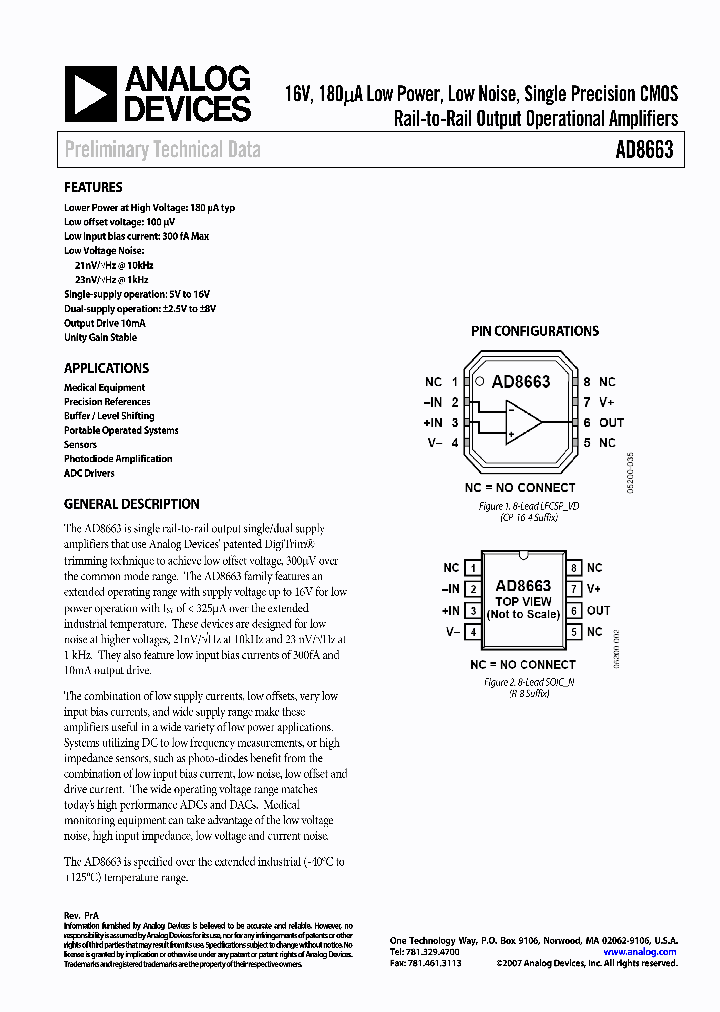 AD8663ACPZ-R7_1181569.PDF Datasheet