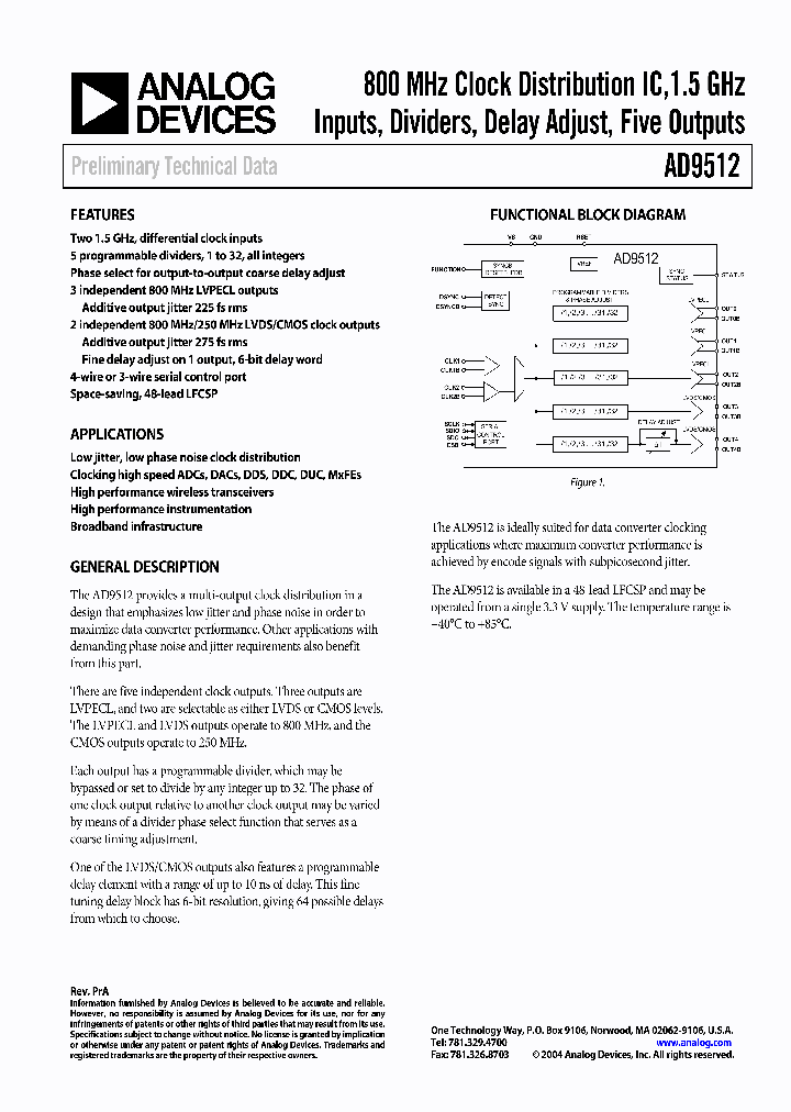 AD9512_1206754.PDF Datasheet