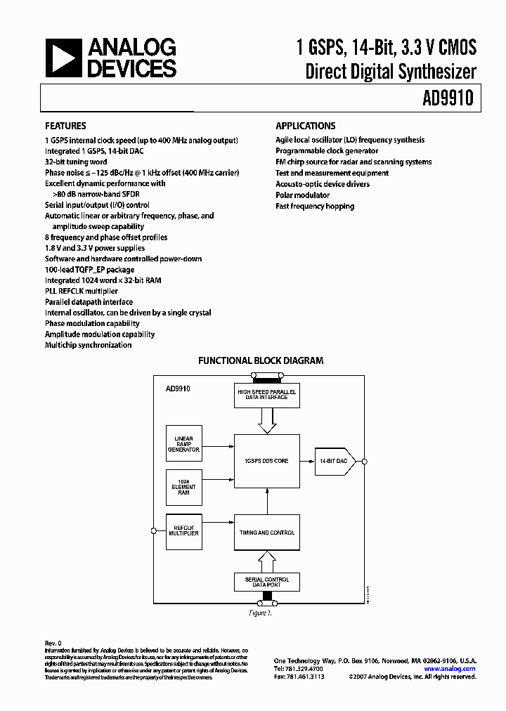 AD9910PCBZ_881626.PDF Datasheet