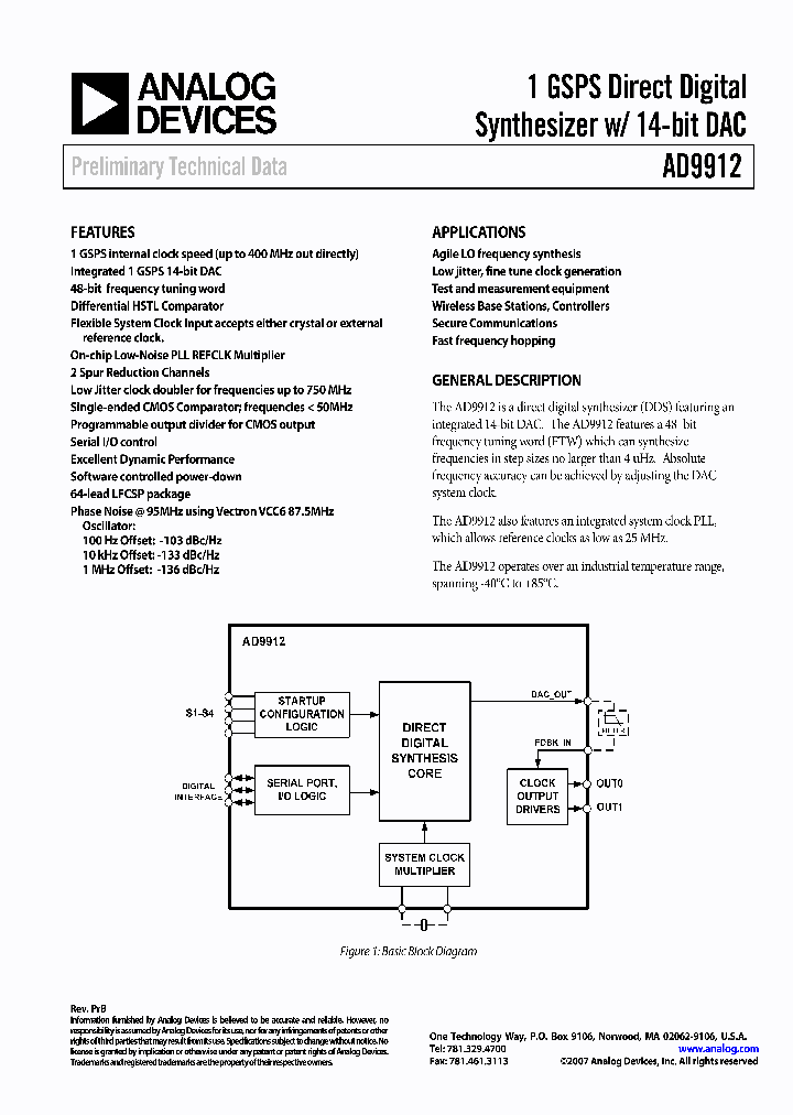 AD9912_1053937.PDF Datasheet