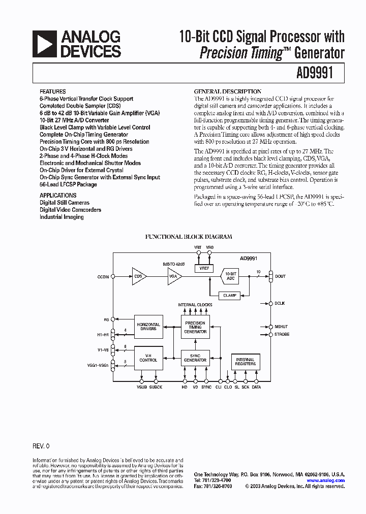 AD9991KCPRL_1206888.PDF Datasheet