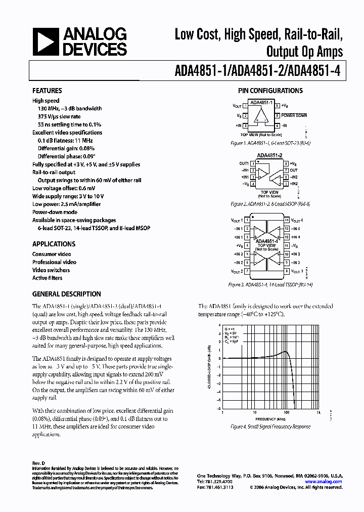 ADA4851-4YRUZ-RL_1206909.PDF Datasheet