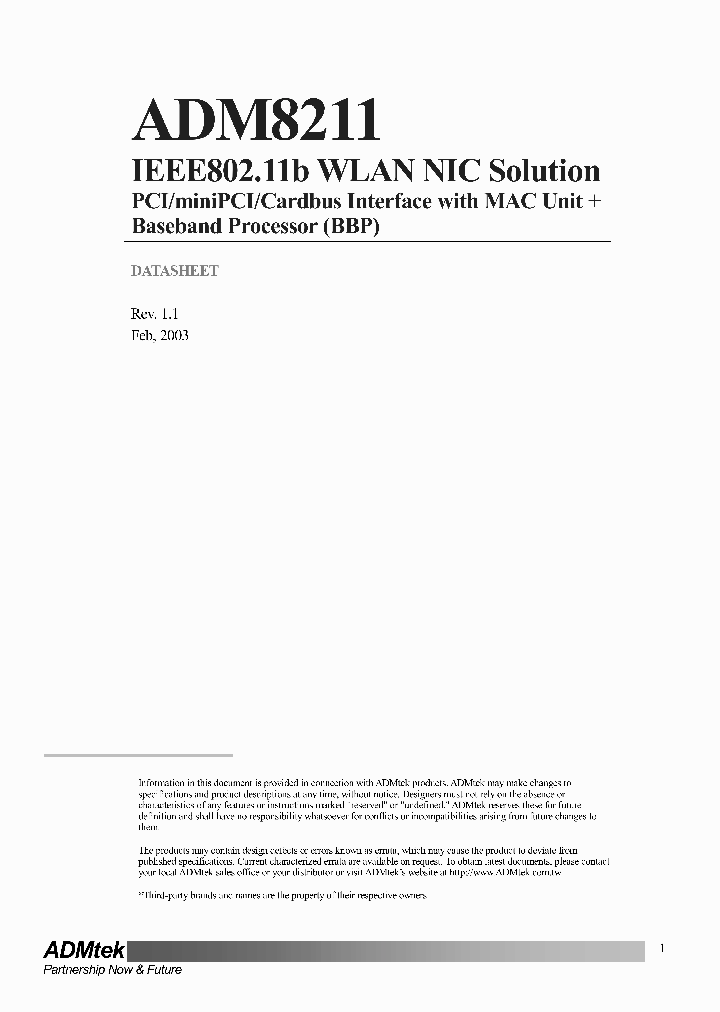 ADM8211_1153986.PDF Datasheet