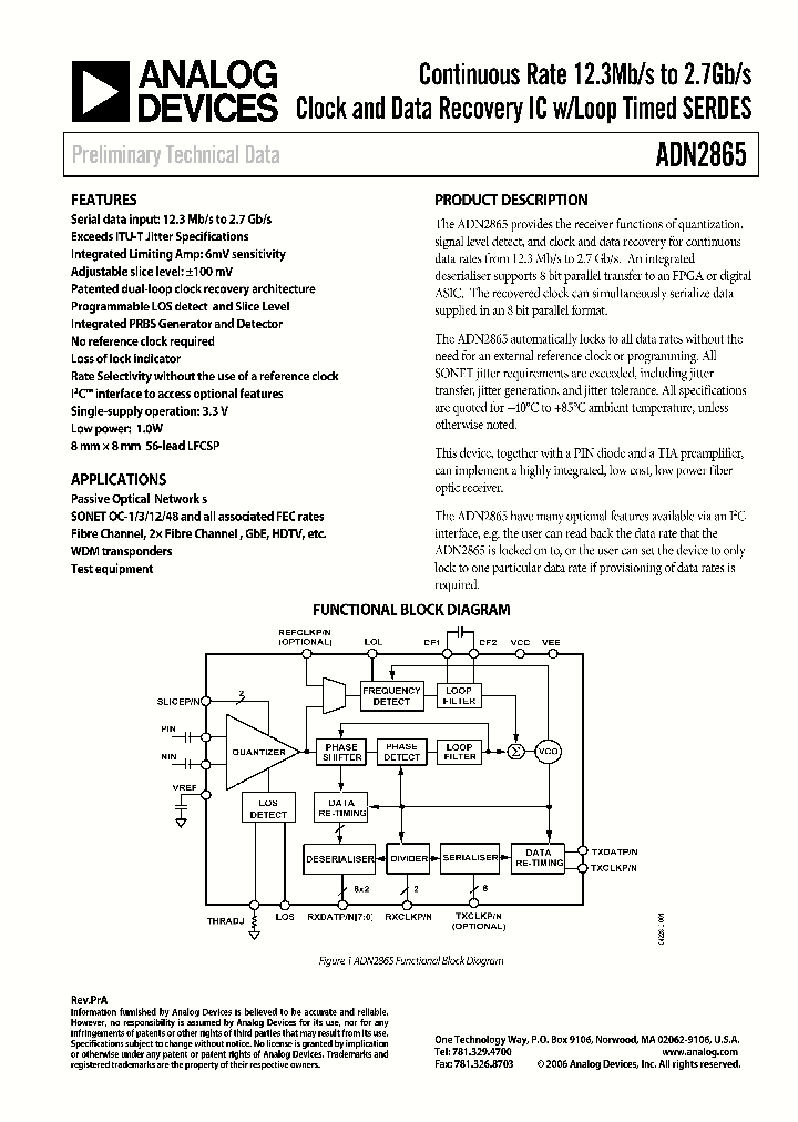 ADN2865ACP-RL_1108351.PDF Datasheet
