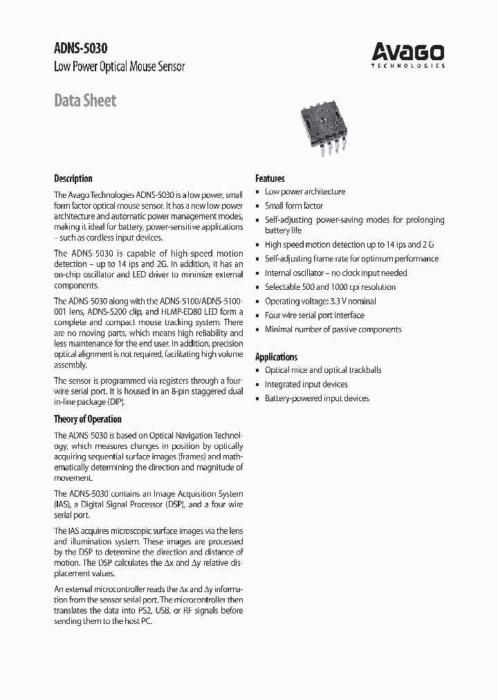 ADNS-5030_1174046.PDF Datasheet